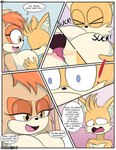 age_difference anthro breast_play breast_suck breasts dialogue duo female lipstick makeup male male/female mature_female older_female shy sucking suckling teasing younger_male luckster1234 sega sonic_the_hedgehog_(series) miles_prower vanilla_the_rabbit canid canine fox lagomorph leporid mammal rabbit comic hi_res