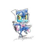 ambiguous_gender anthro biped clothing cosplay costume evolutionary_family feral footwear happy hoodie jacket kunai pokemon_costume scarf shoes smile solo tongue tongue_out topwear weapon itsbirdyart nintendo pokemon amphibian froakie generation_6_pokemon greninja pokemon_(species) colored_pencil_(artwork) low_res thumbnail traditional_media_(artwork)