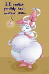 anthro anthrofied belly big_belly biped bodily_noises cupcake deep_navel female food huge_thighs navel overweight overweight_anthro overweight_female pokemorph potbelly rumbling_stomach solo sound_effects stuffing thick_thighs vowelless vowelless_sound_effect weight_gain wide_hips dullpoint nintendo pokemon tanya_(dullpoint) eeveelution generation_6_pokemon pokemon_(species) sylveon 2017 digital_media_(artwork) hi_res