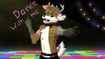 anthro blue_body blue_fur bow_tie brown_body brown_fur dance_floor fur garter_belt garter_straps green_eyes male piercing pink_body pink_fur solo white_body white_fur dumb_deer_thing arcadia_(dumb_deer_thing) deer mammal 16:9 4k absurd_res hi_res widescreen