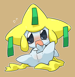 anus blush bodily_fluids female genitals open_mouth simple_background solo spread_legs spreading tears vulva kageyama nintendo pokemon generation_3_pokemon humanoid jirachi legendary_pokemon pokemon_(species) 2015 hi_res