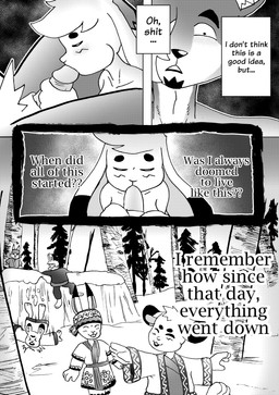 accessory ainu_clothing animal_genitalia anthro anthro_on_anthro anthro_penetrated anthro_penetrating anthro_penetrating_anthro balls beard belt big_breasts big_ears big_feet biped bone bottomwear breasts buckteeth clothing collar countershade_face countershade_fur countershade_torso countershading cutlery dialogue erection eyebrows facial_hair feathers feet fellatio female female_anthro female_penetrated first_time_fellatio flashback floppy_ears fur genitals glans hair headband humanoid_genitalia humanoid_penis hybrid_genitalia hybrid_penis kitchen_utensils male male/female male_anthro male_penetrating male_penetrating_female muscular muscular_anthro muscular_male navel nude nude_anthro nude_female nude_male one_eye_obstructed oral oral_penetration penetration penile penile_penetration penis penis_in_mouth predator/prey profanity sex sheath sheathed_humanoid_penis simple_background skull teeth text thick_eyebrows thick_thighs tools undressing vulva white_background white_body white_fur white_hair efradraws northwind_(efradraws) isepo_(efradraws) uspul_(efradraws) canid canine canis lagomorph leporid mammal rabbit wolf absurd_res black_and_white comic digital_media_(artwork) english_text halftone hi_res monochrome