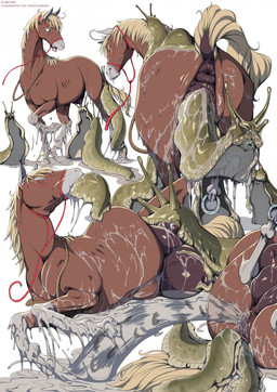 abdominal_bulge ambiguous_gender anal anal_orgasm anal_vore animal_genitalia animal_vulva anus birth clenched_teeth ejaculation equine_anus equine_genitalia equine_teats equine_udders equine_vulva eye_roll female feral forced genitals group hands-free infestation interspecies living_insertion nipple_fetish nipple_penetration nipple_play nipples orgasm parasite penetration puffy_anus rape sex sticky stuck teat_penetration teat_pregnancy teats teeth text trapped udder_pregnancy unusual_pregnancy vore vulva etheross equid equine gastropod horse mammal mollusk slug english_text hi_res