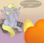 2014 carrot_top_(mlp) derpy_hooves_(mlp) duo earth_pony english_text equid equine feathered_wings feathers female feral friendship_is_magic grey_body grey_feathers hasbro horse mammal my_little_pony mythological_creature mythological_equine mythology pegasus pony solo_focus street_scootaloo text wings