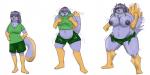 anthro base_one_layout basic_sequence breasts female fierce growth linear_sequence muscular muscular_anthro muscular_female nipples nude one_row_layout simple_background solo three_frame_image three_frame_sequence transformation transformation_sequence white_background ashwolves5 canid canine mammal raccoon_dog tanuki digital_media_(artwork) full-length_portrait portrait sequence