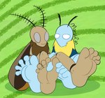 5_toes barefoot feet foot_fetish foot_focus humanoid_feet leif(bug_fables) neo(bug_fables) paws plantigrade toes marblepan bug_fables moonsprout_games leif neo arthropod insect lepidopteran moth hi_res