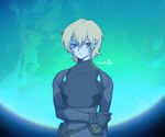 5_fingers :< biped blonde_eyebrows blonde_hair blue_blush blue_body blue_bodysuit blue_clothing blue_ears blue_eyes blue_gloves blue_glow blue_handwear blue_pupils blue_skin blue_skinsuit blush blush_lines bodysuit clothed clothed_humanoid clothed_male clothing collarbone cosmic_background eyebrow_through_hair eyebrows eyelashes femboy fingers front_view glistening glistening_eyes gloves hair handwear holding_arm humanoid_pointy_ears male male_humanoid mouth_closed planet pointy_ears pouch_(clothing) pupils skinsuit solo space space_background straps style_emulation symbol text tight_clothing translucent translucent_hair white_text tiredsn0w scp_foundation scp-6118 alien alien_humanoid humanoid keplerian 2023 artist_name colored digital_drawing_(artwork) digital_media_(artwork) half-length_portrait portrait shaded signature