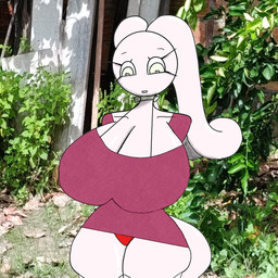 big_breasts breasts cleavage clothed clothing dress female huge_breasts monochrome_body panties photo_background red_clothing red_panties red_underwear solo thick_thighs underwear white_body white_skin wide_hips pedro_nyx37 humanoid nyxomorph 1:1 digital_media_(artwork) hi_res mixed_media photography_(artwork)