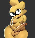 balls belly big_balls big_belly big_butt big_moobs big_penis blush breasts butt curvy_figure erection eyewear eyewear_only femboy front_view genitals glans glasses glasses_only glistening glistening_belly glistening_body glistening_genitalia glistening_glans glistening_legs glistening_moobs glistening_nipples glistening_penis glistening_pseudo_hair glistening_skin glistening_thighs grey_background hands_behind_back huge_penis huge_thighs humanoid_genitalia humanoid_penis light long_penis looking_at_viewer male moobs multicolored_penis navel nipples not_furry nude orange_glans penis pose pseudo_hair simple_background slightly_chubby solo thick_thighs two_tone_penis wearing_glasses wide_hips yellow_balls yellow_body yellow_penis yellow_pseudo_hair sqoon douglas_(sqoon) alien humanoid puwa 2025 colored digital_drawing_(artwork) digital_media_(artwork) hi_res lighting pinup portrait shaded three-quarter_portrait