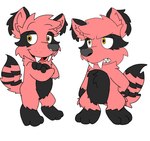 anthro fur male red_body red_fur solo reznoo ripy_(reznoo) ailurid hybrid mammal procyonid raccoon red_panda hi_res