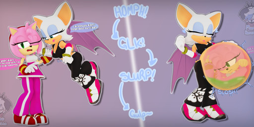 abdominal_bulge anthro clothed clothing dialogue disgust duo female female_pred female_prey forced gradient_background heart_symbol lost_bet onomatopoeia rumbling_stomach simple_background sound_effects speech_bubble standing text tongue tongue_out unwilling_prey vore x-ray_view nachohashira sega sonic_riders sonic_the_hedgehog_(series) amy_rose rouge_the_bat bat eulipotyphlan hedgehog mammal 2025 3d_(artwork) absurd_res digital_media_(artwork) english_text hi_res watermark