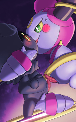 blush duo eye_contact feral feral_on_feral floating_hands floating_limbs frottage genitals green_eyes kissing looking_at_another male male/male penile penis penises_touching sex katahane3 nintendo pokemon generation_6_pokemon generation_7_pokemon hoopa hoopa_(confined) humanoid legendary_pokemon marshadow pokemon_(species) 5:8 hi_res