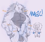 animal_genitalia animal_penis anthro balls barazoku big_balls big_penis canine_genitalia canine_penis collar duo erection genitals growth knot magic male muscular muscular_anthro muscular_male pecs penis solo_focus text booponies conditional_dnp boopuppy_(oc) canid canine canis domestic_dog mammal hi_res