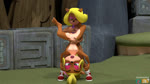 anthro anthro_on_anthro barefoot blonde_hair breasts brown_body brown_fur duo feet female female/female female_penetrated female_penetrating female_penetrating_female fur hair lifting lifting_partner penetration sex sex_toy toying_partner upside_down vaginal vaginal_penetration doublestuffed activision crash_bandicoot_(series) coco_bandicoot tawna_bandicoot bandicoot mammal marsupial 16:9 3d_(artwork) animated blender_(artwork) digital_media_(artwork) no_sound short_playtime webm widescreen