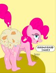 absurd_res all_fours anthro big_butt breasts butt butt_focus earth_pony equid equine female food food_fetish food_play friendship_is_magic hasbro hi_res horse mammal messy my_little_pony nude pastry pie pinkie_pie_(mlp) pony sebaku simple_background solo superabsurd_res wam