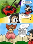 anthro big_breasts breasts comic dialogue disney duo english_text fbz female goof_troop lemon-aid male mature_anthro mature_female max_goof mother_(lore) parent_(lore) peg_pete text