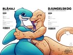 anthro butt duo eyes_closed female female/female fin forked_tongue fur genitals hug muscular nude open_mouth plushie pussy shark_fin simple_background smile smiling_at_viewer spots tail teeth text thick_thighs tongue tongue_out uid ikea blahaj djungelskog_snake animate_inanimate fish furred_scalie furred_shark furred_snake living_plushie marine reptile scalie shark snake 2022 absurd_res digital_drawing_(artwork) digital_media_(artwork) english_text hi_res shaded signature