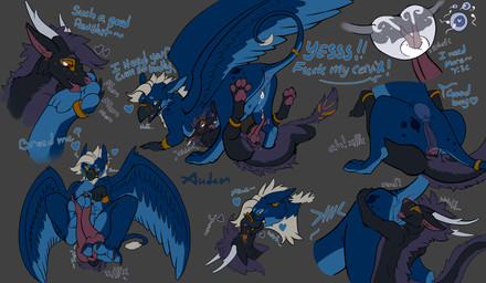 anthro anus black_body black_fur blue_pawpads bodily_fluids cum cum_inside cunnilingus duo female feral fur genital_fluids genitals male male/female mane oral pawpads penetration penis pink_anus pink_pawpads pink_penis purple_body purple_fur purple_mane raised_tail sex tail vaginal vaginal_penetration auden mythology aurelius_(auden) avian dragon furred_dragon furred_scalie gryphon mythological_avian mythological_creature mythological_scalie scalie hi_res