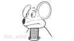 anthro big_ears bodily_fluids buckteeth clothed clothing electronics humor looking_at_viewer male mascot microphone nervous solo sweat teeth what why ncs sound_warning chuck_e._cheese's_pizzeria pogchamp charles_entertainment_cheese mammal murid murine rat rodent 16:9 2021 2d_animation animated lol_comments meme short_playtime signature sound voice_acted webm widescreen