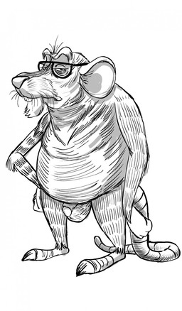 anthro balls eyewear flaccid genitals glasses male mature_male overweight overweight_male penis simple_background solo standing joesanchez teenage_mutant_ninja_turtles master_splinter mammal murid murine rat rodent 2026 absurd_res hi_res monochrome