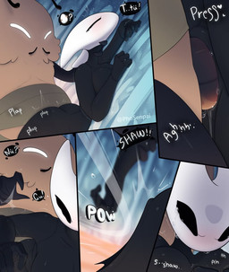 anthro balls_deep bodily_fluids butt_slap duo female female_penetrated forced from_behind_position hand_around_neck male male/female male_penetrating male_penetrating_female penetration rape sex slap tears phosenpai hollow_knight:_silksong hollow_knight_(franchise) team_cherry hornet_(hollow_knight) kratt_(hollow_knight:_silksong) arthropod flea insect comic