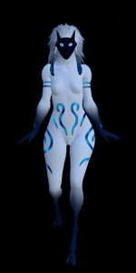 anthro breasts female fur fur_markings hair hooves looking_at_viewer markings mask simple_background solo walking white_body white_fur vilfur league_of_legends riot_games tencent kindred_(lol) lamb_(lol) bovid caprine mammal sheep 1:2 3d_(artwork) 3d_animation absurd_res animated blender_(artwork) digital_media_(artwork) hi_res no_sound short_playtime webm