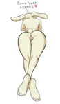 aipluvid anthro anus beastars feet female genitals haru_(beastars) hi_res lagomorph leporid mammal pussy rabbit solo