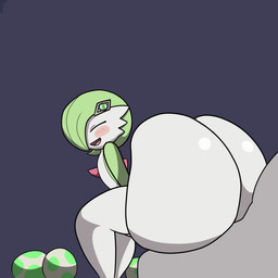 ambiguous_fluids ambiguous_penetration balls big_balls big_butt big_penis blush blush_lines bottom_heavy butt butt_squish cheek_tuft chest_spike duo egg eyes_closed faceless_character faceless_male facial_tuft female flat_chested gardevoirite genitals green_hair grey_body grey_skin hair huge_butt hyper hyper_butt interspecies male mega_stone open_mouth open_smile penetration penis pokemon_egg pokephilia sex short_hair smile spikes spikes_(anatomy) squish thick_thighs tuft white_body white_skin scarecorrode nintendo pokemon poketoon tomorrow_with_gardevoir yugo's_gardevoir gardevoir generation_3_pokemon humanoid pokemon_(species) 1:1 2d_animation animated loop
