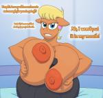 angry anthro anthrofied bed big_breasts blonde_hair blue_eyes blush breast_play breasts chest_tuft clenched_teeth dialogue duo ear_piercing erection female first_person_view fur furniture genitals hair huge_breasts looking_at_viewer male male/female nipples nude penis piercing sex simple_background teeth text titfuck tuft gunpowdergreentea friendship_is_magic hasbro my_little_pony ms._harshwhinny_(mlp) equid equine horse mammal 2019 digital_media_(artwork) english_text hi_res