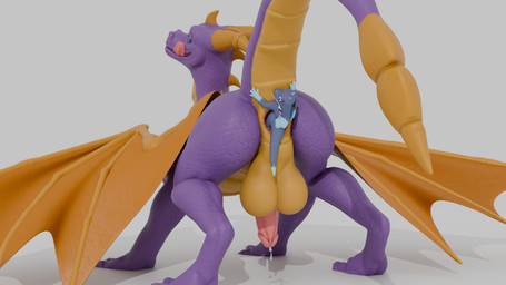 anal anal_penetration anal_vore anthro balls big_balls big_penis bodily_fluids duo female female_penetrating female_penetrating_male feral genital_fluids genitals huge_balls licking male male/female male_penetrated nude penetration penis precum sex simple_background tail tongue tongue_out vore z3r0_gt activision european_mythology mythology so_i'm_a_spider_so_what? spyro_the_dragon feirune spyro dragon mythological_creature mythological_scalie scalie western_dragon 16:9 3d_(artwork) blender_(artwork) digital_media_(artwork) hi_res widescreen