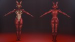 5_fingers abs anthro athletic black_nose breasts crossgender female fingers glowing glowing_eyes hair humanoid_pointy_ears machine muscular nipples nude pointy_ears red_body red_hair solo tail yellow_eyes rubikon_(artist) five_nights_at_freddy's scottgames foxy_(fnaf) foxy_(rubikon) animatronic canid canine fox mammal robot 16:9 3d_(artwork) digital_media_(artwork) full-length_portrait hi_res portrait widescreen