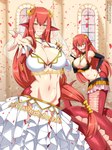 apode big_breasts bottomwear breasts cleavage clothed clothing duo female furgonomics hair legless long_hair mature_female midriff monster_girl_(genre) navel red_hair serpentine skirt split_form tail tail_through_skirt wedding_veil yellow_eyes lindaroze_(artist) monster_musume miia's_mother_(monster_musume) miia_(monster_musume) draconcopode lamia reptile scalie snake daughter_(lore) mother_(lore) mother_and_child_(lore) mother_and_daughter_(lore) parent_(lore) parent_and_child_(lore) parent_and_daughter_(lore)