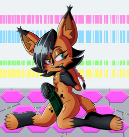 bite blush breasts brown_body brown_fur dildo female finger_bite finger_in_mouth fur green_eyes inviting_viewer seductive sex_toy solo fourssss archie_comics sega sonic_the_hedgehog_(archie) sonic_the_hedgehog_(comics) sonic_the_hedgehog_(series) nicole_the_lynx felid feline lynx mammal 2025 digital_media_(artwork) hi_res