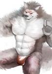 abs anthro balls barely_visible_balls barely_visible_genitalia biceps big_muscles bulge clothed clothing genitals male muscular muscular_anthro muscular_male pecs scar skimpy solo speedo swimwear topless underwear iceman1984 sega shining_(sega) shining_force shining_wind rouen_(shining) canid canine canis mammal wolf