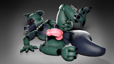 3_toes 4_fingers angry animal_genitalia animal_penis anthro balls big_balls big_knot big_penis black_pawpads blue_balls blue_body bodily_fluids canine_genitalia canine_penis claws collar dripping erection fangs feet fingers genital_fluids genitals glistening glistening_body gradient_background green_body holding_leg knot knotted_penis looking_at_viewer lying lying_on_ground machine male naughty_face on_ground on_side open_mouth pawpads penis penis_tip precum precum_drip precum_on_ground precum_string purple_eyelids raised_leg sharp_teeth simple_background smile smiling_at_viewer solo spiked_collar spikes tail teeth thick_tail thick_thighs toes vein veiny_penis zelyonka qutiix_(modeler) five_nights_at_freddy's scottgames fan_character sofy_lauren_foxlott animatronic canid canine fox mammal robot robot_anthro 16:9 3d_(artwork) 4k absurd_res digital_media_(artwork) full-length_portrait hi_res portrait source_filmmaker_(artwork) watermark widescreen gynomorph_(lore)