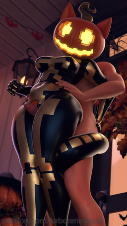 anthro big_butt black_clothing bodily_fluids bodysuit breasts butt clothed clothing cum decoration door door_handle doorknob doorway duo faceless_character faceless_human faceless_male female female_on_human food for_a_head foreskin fruit genital_fluids genitals golden_clothing hand_on_butt hand_on_hip humanoid_genitalia humanoid_penis jack-o'-lantern lamp leaf low_framerate male male/female medium_breasts night orange_body orgasm outside partially_clothed penis plant pointy_ears porch pumpkin pumpkin_head sex skeleton_costume skinsuit tail tail_coil thick_thighs thigh_sex tight_clothing vulva wreath turborenegade opennsfwsp_(sfx) thebredfactory_(va) twilightv0ids_(modeler) blender_cycles epic_games fortnite spice_(fortnite) arachnid arthropod felid feline human mammal object_head spider 3d_(artwork) 3d_animation 9:16 animated better_version_at_paywall digital_media_(artwork) hi_res loop short_playtime sound voice_acted webm