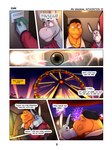 2023 3:4 absurd_res amusement_ride anthro anthro_on_anthro asinus backwards_baseball_cap backwards_hat baseball_cap big_muscles clothed clothing comic cuddling date dialogue dinosaur donkey duo embrace english_text equid equine eyebrows eyes_closed ferris_wheel fireworks fur hat headgear headwear hi_res hoodie hug jacket kissing male male/male mammal money muscular muscular_anthro muscular_male nails narrowed_eyes night outside paul_(zourik) photo_booth reptile romantic romantic_couple scalie sitting size_difference smile spotlight taking_picture text theropod thomas_(zourik) topwear tuft tyrannosaurid tyrannosauroid tyrannosaurus tyrannosaurus_rex zourik