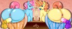 aged_up anthro anthrofied anus areola balls bent_over big_butt blue_body blue_eyes breasts brown_hair butt clothed clothed_sex clothing dildo disembodied_penis dock_(anatomy) eyelashes female female_penetrated genitals glistening glistening_body group hair horn huge_butt looking_at_viewer looking_back looking_back_at_viewer male male/female male_penetrating male_penetrating_female mature_female multicolored_hair nipples parallel_sex penetration penile penile_penetration penis penis_in_vagina pink_hair pupils purple_eyes raised_tail rear_view sex sex_toy smile tail two_tone_hair vaginal vaginal_penetration vulva yellow_body renegade-157 friendship_is_magic hasbro my_little_pony mythology mrs._cake_(mlp) pumpkin_cake_(mlp) earth_pony equid equine horse mammal mythological_creature mythological_equine pony unicorn absurd_res hi_res daughter_(lore) mother_(lore) mother_and_child_(lore) mother_and_daughter_(lore) parent_(lore) parent_and_child_(lore) parent_and_daughter_(lore)