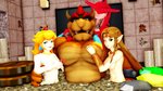 anthro blonde_hair blue_eyes breasts coin collar female group hair humanoid_pointy_ears lipstick makeup male money muscular muscular_male nipples nude pointy_ears rupee smile treasure malicekira breath_of_the_wild mario_bros nintendo the_legend_of_zelda bowser prince_sidon princess_peach princess_zelda human humanoid hylian koopa mammal marine scalie zora 16:9 3d_(artwork) digital_media_(artwork) widescreen