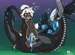 4_toes 5_fingers abdominal_bulge ahegao amber_eyes anthro anthro_on_feral anthro_penetrated bestiality big_penis big_tail biped black_body black_fur blue_pawpads blue_penis blue_tongue blush bodily_fluids breasts claws clitoral_hood clitoris cowgirl_position cum cum_drip cum_from_pussy cum_in_pussy cum_inside curling_toes curvy_figure cybernetics dialogue dripping drooling drooling_tongue duo erection excessive_cum excessive_genital_fluids eyeless feet female female_on_feral female_on_top female_penetrated feral feral_penetrating feral_penetrating_anthro fingers from_front_position fucked_silly fur genital_fluids genitals gradient_background grey_body grey_fur hair hand_on_knee hand_on_leg hourglass_figure larger_feral larger_male leaking_cum long_tail long_tongue looking_pleasured lying machine male male/female male_on_anthro male_penetrating male_penetrating_anthro male_penetrating_female motion_lines navel nipples nude on_back on_bottom on_top open_mouth orgasm pawpads penetration penile penile_penetration penis penis_in_pussy pussy quadruped robophilia saliva sex short_stack simple_background size_difference small_breasts small_waist smaller_anthro smaller_female smile straddling tail text toe_claws toes tongue tongue_out translucent translucent_penetration translucent_penis vaginal vaginal_fluids vaginal_penetration white_hair yellow_body yellow_fur yellow_nipples conditional_dnp fluff-kevlar mythology vst_(fluff-kevlar) warning_(fluff-kevlar) android dragon mythological_creature mythological_scalie robot robot_anthro robot_feral scalie 2022 digital_media_(artwork) english_text