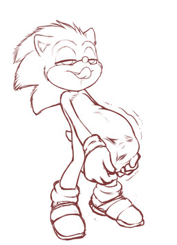 abdominal_bulge anthro bodily_fluids clothing digestion dripping duo face_imprint footwear gloves hand_on_belly handwear imprint licking licking_lips looking_pleasured male male_pred male_prey motion_lines narrowed_eyes saliva saliva_drip shoes simple_background smile smoothening_bulge_digestion sneakers standing tongue tongue_out unwilling_prey vore white_background cownugget sega sonic_the_hedgehog_(film) sonic_the_hedgehog_(series) sonic_the_hedgehog eulipotyphlan hedgehog mammal 2025