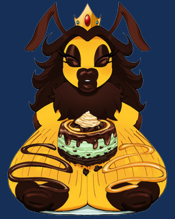 antennae_(anatomy) anthro areola big_breasts black_lips black_lipstick breasts cake candy chocolate compound_eyes crown dessert female female_anthro food food_fetish food_play fur headgear heart_areola heart_nipples honey_(food) huge_breasts ice_cream ice_cream_cake lips lipstick looking_at_viewer makeup mint_chocolate mint_ice_cream nipples nude overweight overweight_female pose simple_background solo stretch_marks thick_lips transparent_background brakoncut queen_theophilia_(azzipaztim) arthropod bee hymenopteran insect queen_bee alpha_channel colored detailed digital_drawing_(artwork) digital_media_(artwork) hi_res shaded