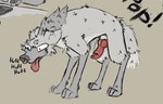animal_genitalia animal_penis canine_genitalia canine_penis erection eunuch feral genitals knot knotted_penis male penis sheath silly_face solo text twitching toxicfcknworld toxic_(toxicfcknworld) canid canine mammal maned_wolf english_text andromorph_(lore) trans_(lore)