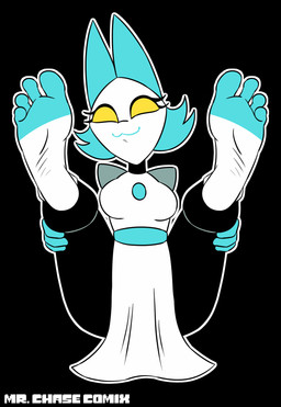 4_toes barefoot breasts clothing feet female foot_fetish humanoid_feet machine plantigrade soles solo toes mrchasecomix deltarune undertale_(series) tasque_manager darkner domestic_cat felid feline felis mammal robot hi_res