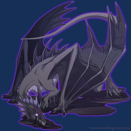 4_toes ambiguous_gender claws digitigrade empty_eyes feet feral fin grey_body jagged_mouth long_tail markings membrane_(anatomy) membranous_wings pose purple_eyes purple_markings quadruped scales simple_background slime small_ears snout solo standing tail text thick_tail toe_claws toes toony transparent_background underbite ventral_scales wings neondragon flight_rising mythology dragon mythological_creature mythological_scalie scalie 1:1 alpha_channel cel_shading colored digital_media_(artwork) official_art shaded url female_(lore)