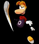 clothing floating_feet floating_hands floating_head hair jacket kick limbless male solo topwear asdrubal rayman_(series) ubisoft rayman humanoid raypeople_(rayman) alpha_channel hi_res