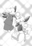 bow_tie duo eyeglasses fluffy_tail fur_markings kemono maid maid_uniform monochrome nintendo open_mouth pokémon standing suit video_games yami zangoose
Rating: Safe
Score: 0
User: terminal11
Date: April 14, 2014