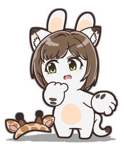 3_fingers 4_ears alternate_species anthro bangs black_eyebrows black_tail_tip blush blush_lines brown_hair clothing dipstick_tail eyebrow_through_hair eyebrows eyelashes fake_ears featureless_crotch featureless_legs female female_anthro fingers fur furrification gloves green_eyes green_pupils grey_outline hair handwear inner_ear_fluff light long_ears markings medium_hair multi_ear noseless nude nude_anthro nude_female open_mouth outline pink_tongue pupils rabbidification simple_background solo standing tail tail_markings tan_eyelids tan_inner_ear tongue translucent translucent_hair tuft two_tone_tail white_background white_body white_clothing white_fur white_gloves white_handwear white_inner_ear_fluff white_tail charisuke cygames idolmaster_cinderella_girls raving_rabbids rayman_(series) ubisoft maekawa_miku felid feline hybrid lagomorph mammal rabbid 2024 absurd_res colored crossover digital_drawing_(artwork) digital_media_(artwork) full-length_portrait hi_res japanese_description lighting portrait shaded simple_shading