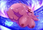 anthro big_breasts big_butt breasts butt elephant elephantid female happy hi_res huge_breasts huge_butt hyper hyper_breasts hyper_butt mammal morbidly_obese obese overweight pool proboscidean robthehoopedchipmunk smile solo swimming underwater water