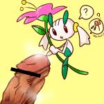 duo female flower interspecies male micro plant pokephilia question_mark text 3939powagucho nintendo pokemon floette generation_6_pokemon human mammal pokemon_(species) red_flower_floette 1:1 censored english_text